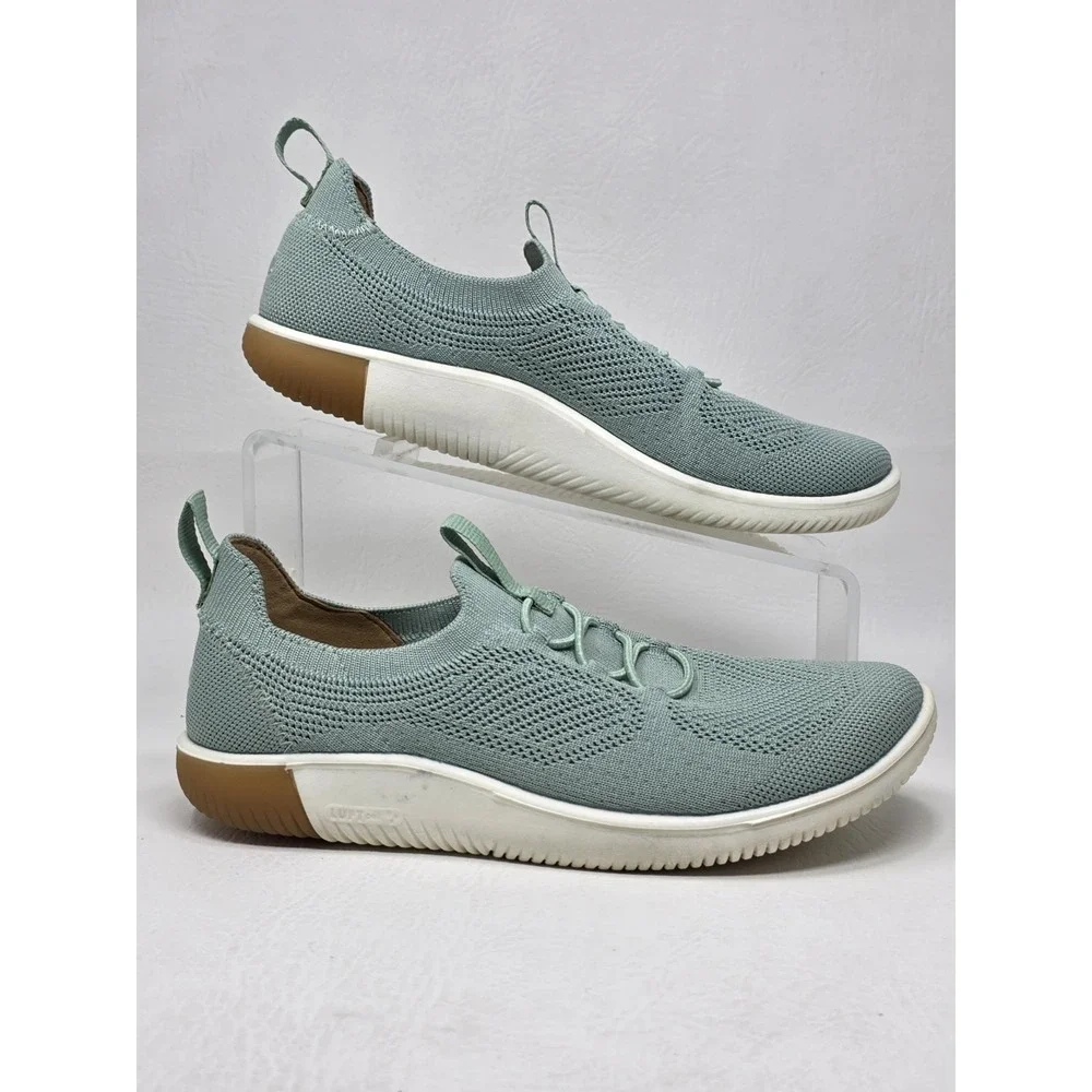 Keen Knx Knit Lace Sneakers Shoe Womens Size 7.5 Seafoam Green Pull on Pre-owned